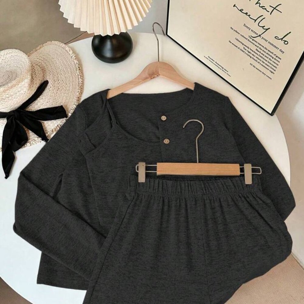 NWT Cozy 3-Piece Loungewear Set | Casual Elegance Meets Everyday Comfort - Picture 1 of 16